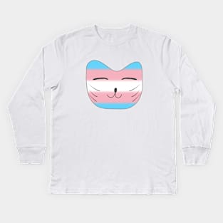 Pride Tiger Transgender Kids Long Sleeve T-Shirt